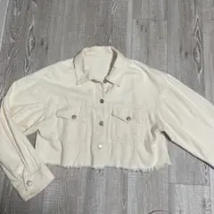 INGNI クリーム色 クロップドジャケット