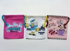 東京ディズニーリゾート ランダム巾着 ドナルド ミッキー ミニー 3点セット