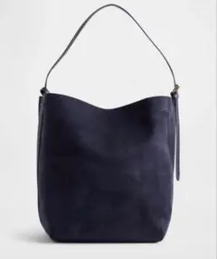 GAP ヴィーガンスエードバケットバッグ ネイビー
