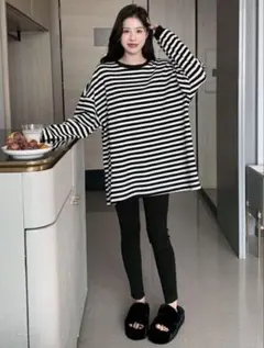 ルームウェア ストライプ オーバーサイズ ラウンジセット パジャマ 部屋着 完売