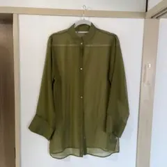 JEANASIS スタンドカラーシアーシャツ新品未使用