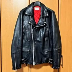 L.H.P エルエイチピーダブルライダースジャケット シープスキン