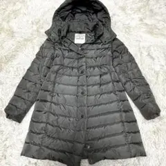 モンクレール　ダウンコート　小さいサイズ　グレー　代理店表記あり　コミックタグ