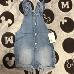 【H&M】デニムショートサロペット　90センチ