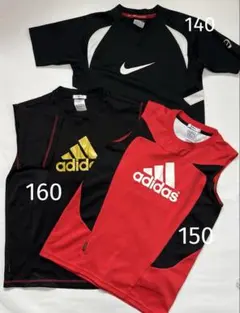 子供服まとめ売り　140〜160 半袖　ノースリーブ　サッカー練習着