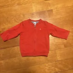 レッドジップアップ カーディガン