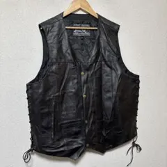 EVENT LEATHER レザー ベスト XXL ブラック 古着