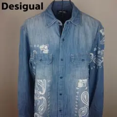 ★美品★ Desigual デシグアル メンズ 長袖デニムシャツ XL相当のサムネイル