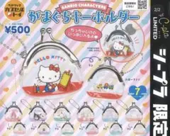 ガチャ シープラ限定　サンリオ がまぐちキーホルダー　マイメロ　クロミ