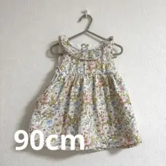 SLAP SLIP 花柄 ノースリーブ ワンピース 90サイズ