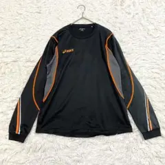 アシックス スポーツウェア トレーニングtシャツ ロゴ入り ブラック ジャージ