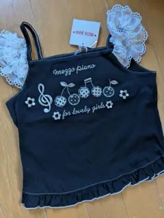 mezzo piano♪さくらんぼモノトーンキャミソール♪130