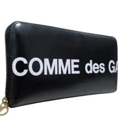✨COMME des GARCONS ビッグロゴ レザー ラウンドジップ 長財布のサムネイル