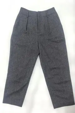 〚UNIQLO〛［M］ヘリンボーン柄のテーパードアンクルパンツ股下約56cm