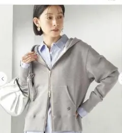 SHIPSグレー ジップアップパーカー 36