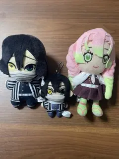 鬼滅の刃 ぬいぐるみ 伊黒小芭内 甘露寺蜜璃 セット