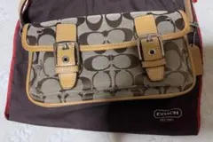 COACH ショルダーバッグ ブラウン/ベージュ