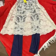 女の子140cmレーススカートスパッツ未使用
