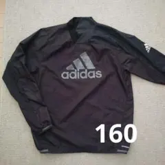 adidas ピステ・ウィンドブレーカー 黒　サッカージュニア160