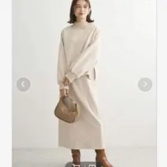 GreenParks ELENCARE DUE エンボスプルオーバー スカート