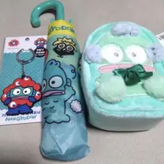 【新品未使用】サンリオ ハンギョドン 折りたたみ傘 キーホルダー ポーチ