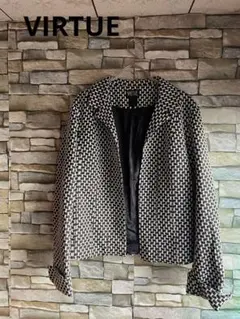 VIRTUE モノクロチェックジャケット おすすめ