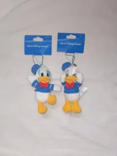 ドナルド　ぬいぐるみキーホルダーセット ディズニーストア ドナルド ぬいぐるみキーホルダー キー