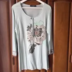 さらにお値下げ　LEONARD FASHION 七部袖ニットチュニックのサムネイル