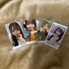 AKB48 久保姫菜乃 ハーフサイズ生写真 ステッカー 4枚セット