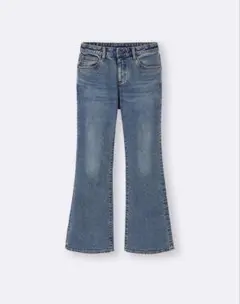 GU スリムフレアジーンズ 丈標準 65BLUE L