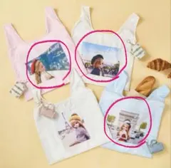 THREEPPYリカちゃんコラボ　スリーピー　エコバッグ　3点