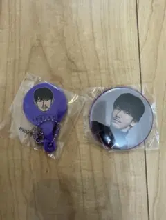 NAOKI  小林直己　缶バッジ　鏡　ガチャガチャ　2点セット