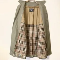 Burberrysバーバリーステンカラーコート ライナーノバチェック カーキ M