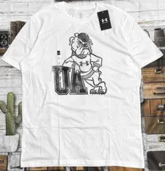 新品 アンダーアーマー ブルドッグイラスト Tシャツ US:Lのサムネイル