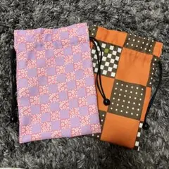 巾着袋(リバーシブル)2袋