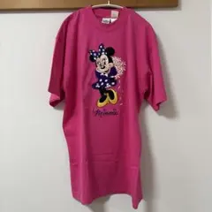 Disney Store ミニーマウス Tシャツ Lサイズ ピンク