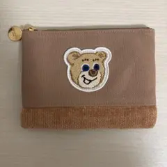 オールドテディポーチ feiler ポーチ オールドテディ ワッペンポーチ L