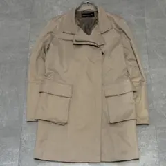 vintage ライダーズコート風 ベージュ ハーフコート ギミック M 訳アリのサムネイル