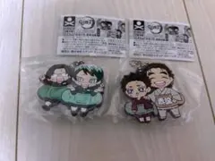 鬼滅の刃　キャラばんちょうこう　ラバーストラップ　村田さん✖️愈史郎　狛治✖️慶蔵