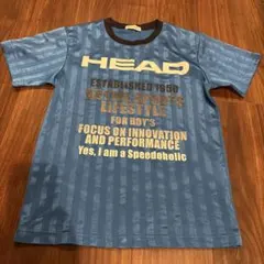 HEAD 半袖Tシャツ ブルー ストライプ柄のサムネイル