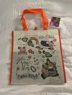 未使用タグ付き　ハワイ限定　日焼けキティ サンリオ ABCストア　エコバッグ