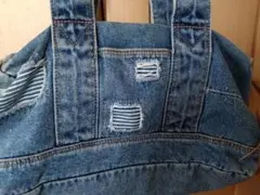デニムショルダーバッグ ダメージ加工