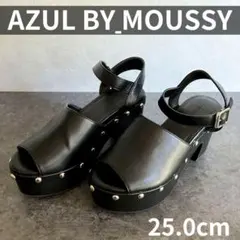 AZUL BY MOUSSY マウジー チャンキー ヒール スタッズ サンダルのサムネイル