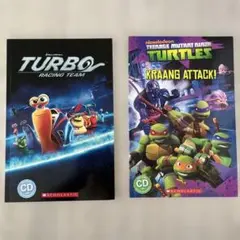 CD付き　洋書　Turtles & Turbo 2冊セット
