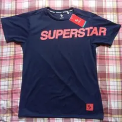 新品✨メンズmizunoミズノ superstar　MサイズTシャツ紺色ネイビー