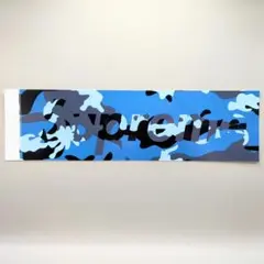 SUPREME CAMO BLUE BOX LOGO STICKER