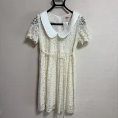 Marblee 花柄レース 半袖ワンピース ホワイトのサムネイル