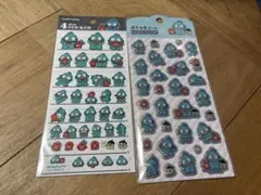 【24時間以内発送】ハンギョドン4サイズステッカー　ぷくっとシール　2点セット