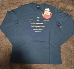 エンポリオアルマーニ　キッズ　イーグルマーク　ロゴ　ロングTシャツARMANI