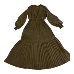 ワンピース ティアード スウェード